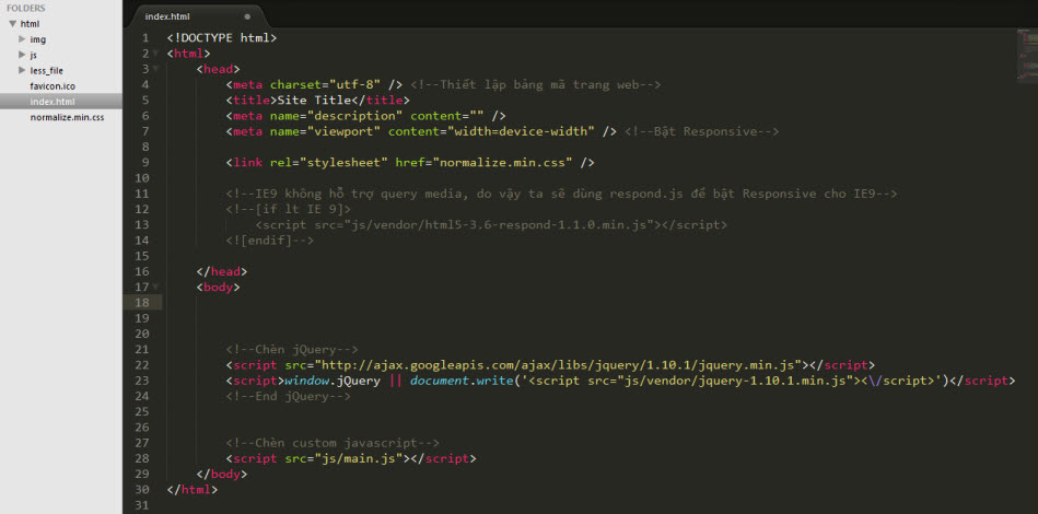 HTML Starter Template